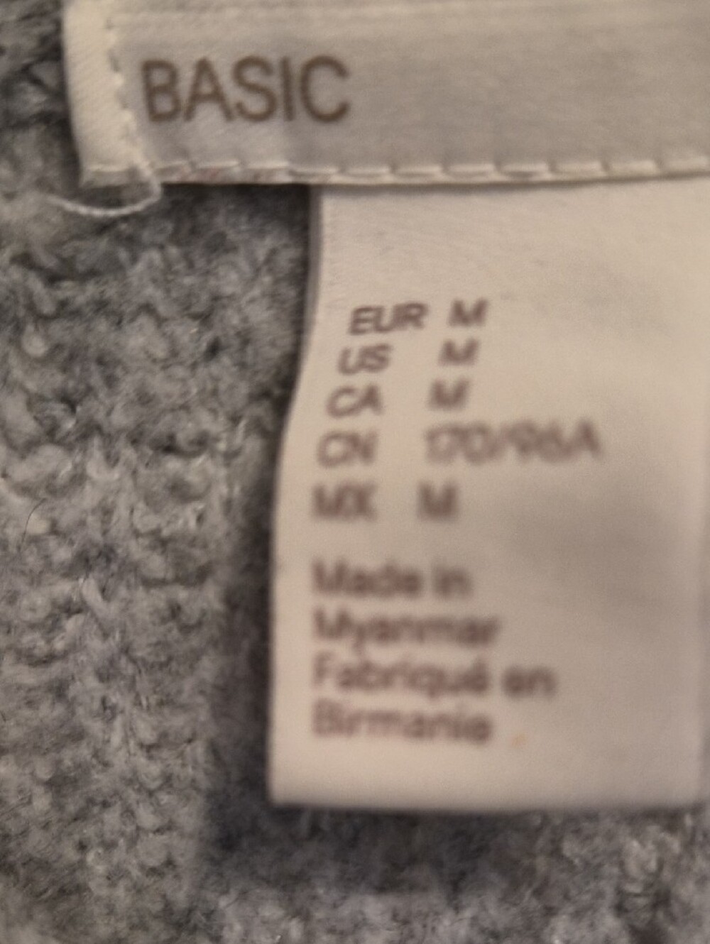 H&M Light Gray Ribbed Crew Neck Sweater - Picture 3 of 4